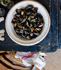 Moules au jambon de Bayonne