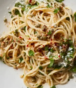 Pâtes anchois