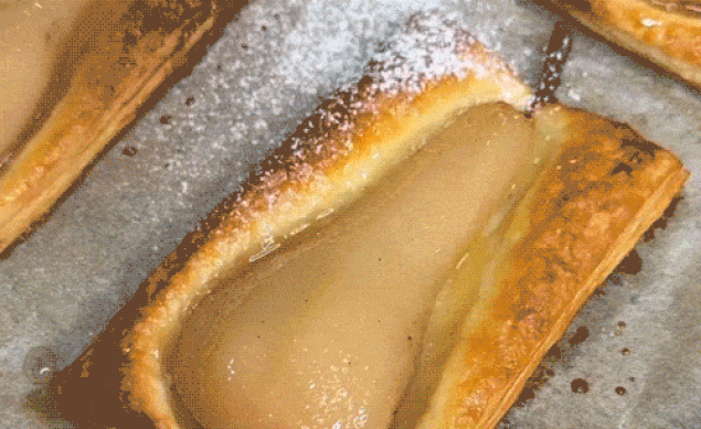 Poires feuilletées
