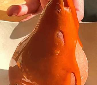 Poires salées caramel noix de coco