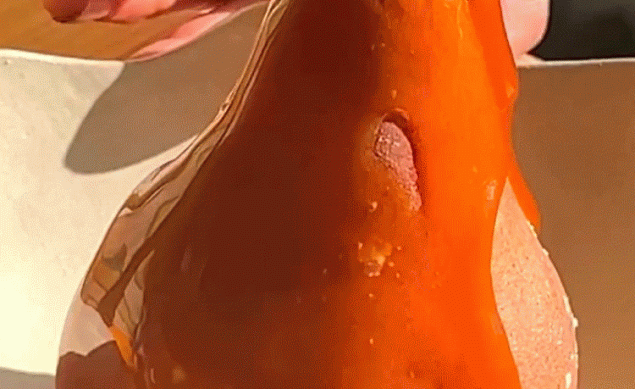 Poires salées caramel noix de coco