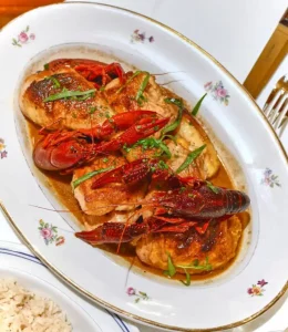 Poulet aux écrevisses