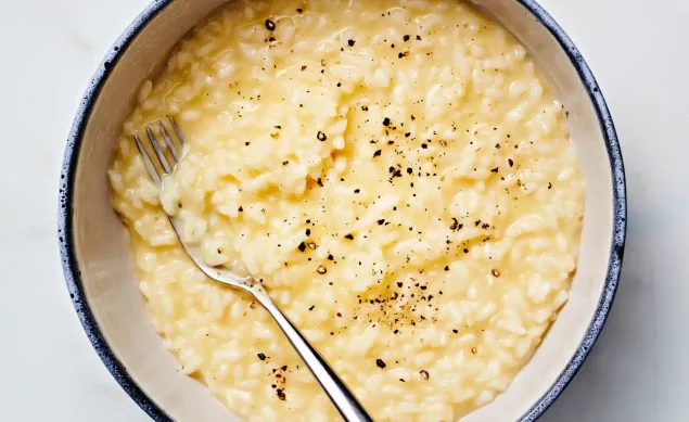Risotto cacio el pepe de Massimo Bottura