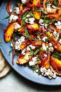 Salade peche menthe feta
