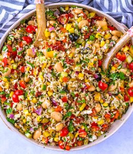 Salade de riz au miel