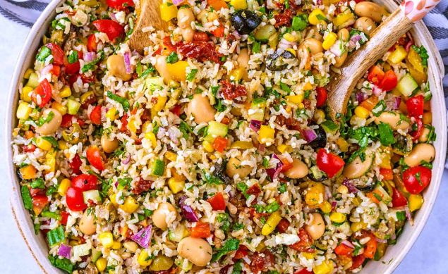 Salade de riz au miel