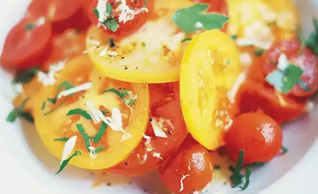 Salade de tomates Jamie Oliver