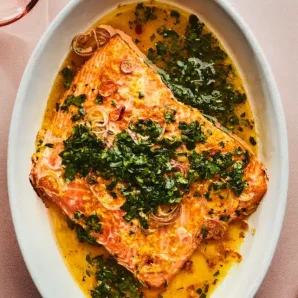 Saumon rôti aux agrumes