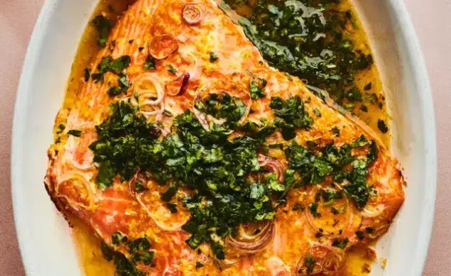 Saumon rôti aux agrumes