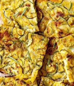 Scarpaccia courgettes