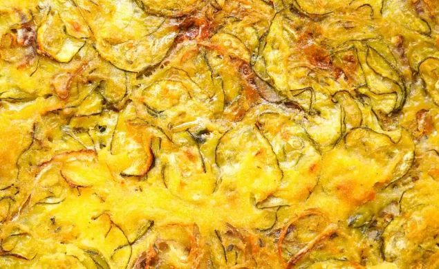 Scarpaccia sans gluten courgettes