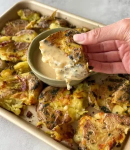 Smashed potatoes