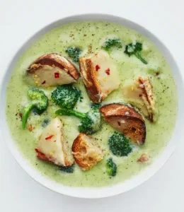Soupe brocoli cheddar