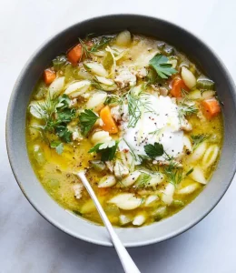 Soupe nouilles poulet