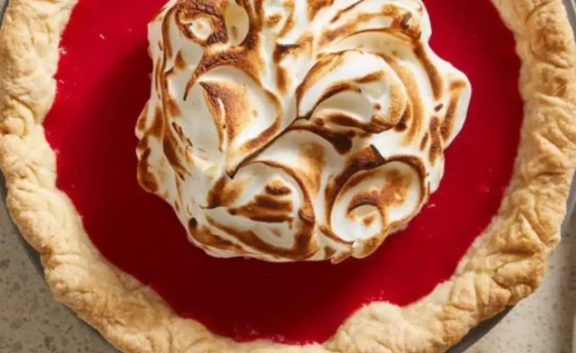 Tarte framboises meringuée