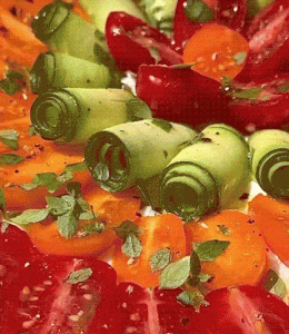 Tarte légumes crus