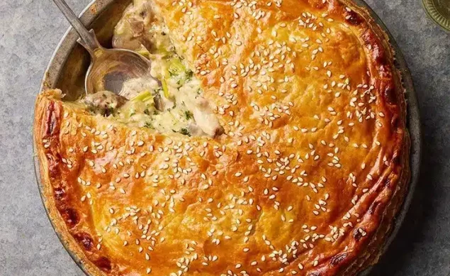 Tourte poireaux, carottes et fromage