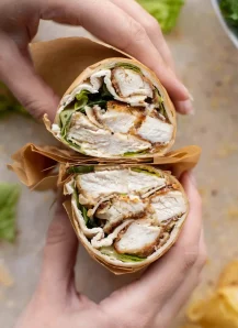 Wrap poulet salade César