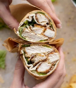 Wrap poulet salade César